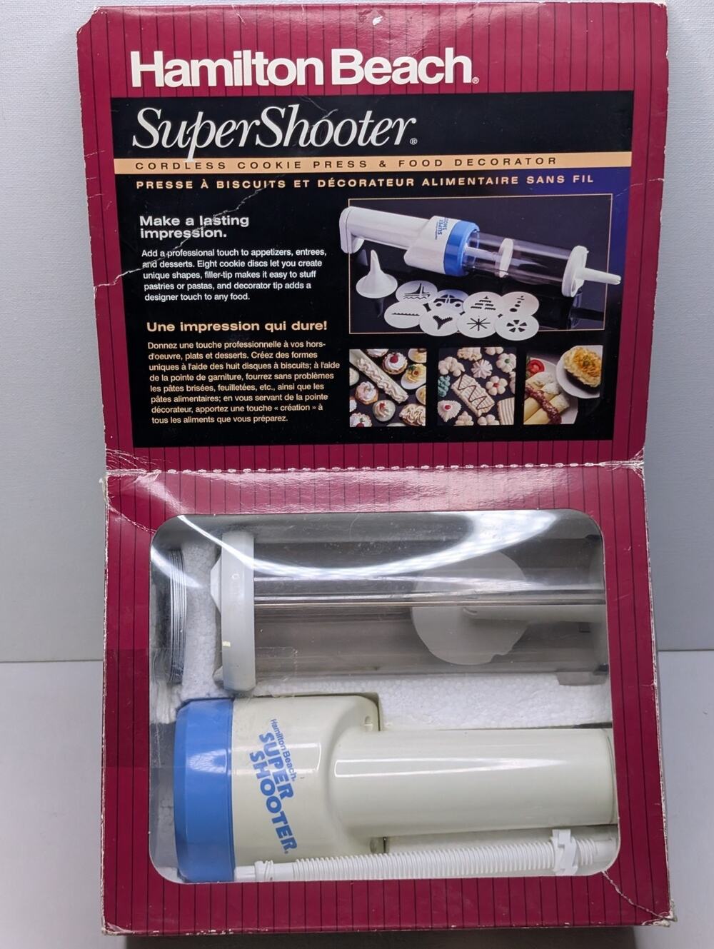 Hamilton Beach SuperShooter 80000 Cordless Cookie Press Food Decorator Untested